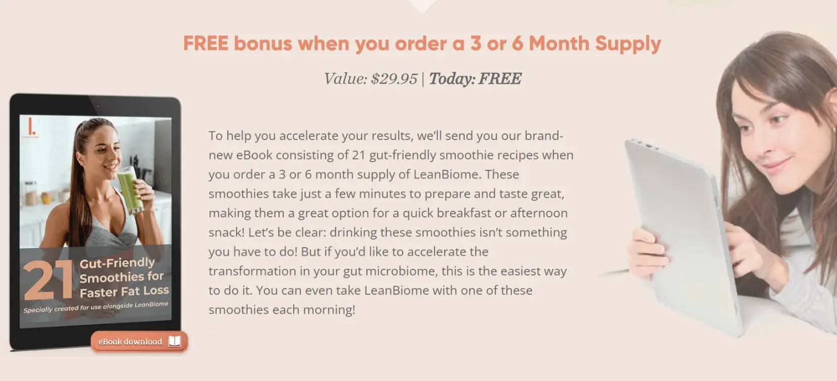 Leanbiome bonuses